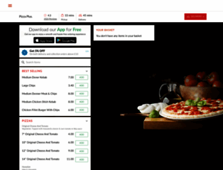 pizzapluskebab.com screenshot