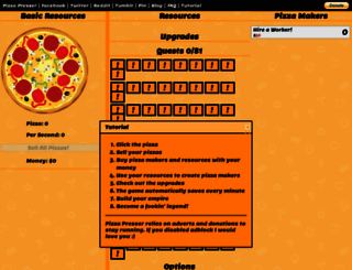 pizzapresser.com screenshot