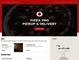 pizzaprowilmington.com screenshot