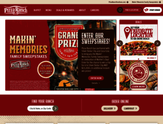 pizzaranch.com screenshot