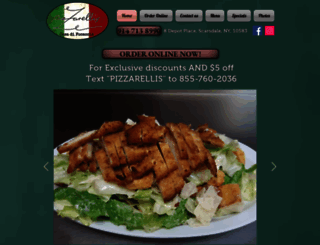 pizzarellispizzeria.com screenshot