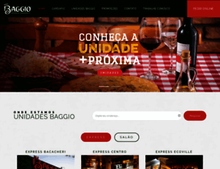 pizzariabaggio.com.br screenshot
