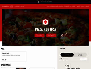 pizzarusticaoffortlauderdale.com screenshot