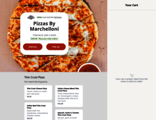 pizzasbymarchellonimenu.com screenshot