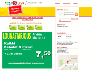 pizzaservice-kallio.gopizza.fi screenshot