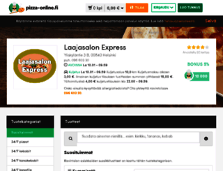 pizzaservice-laajasalo.pizza-online.fi screenshot
