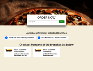 pizzasupremo.co.uk screenshot