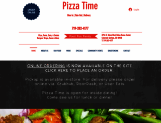 pizzatimecolorado.com screenshot