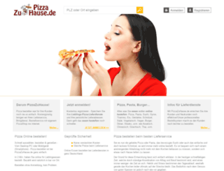 pizzazuhause.de screenshot