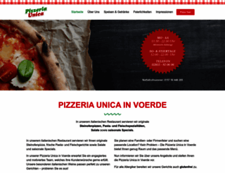 pizzeria-unica.de screenshot