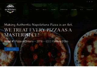 pizzeriaviamercanti.ca screenshot
