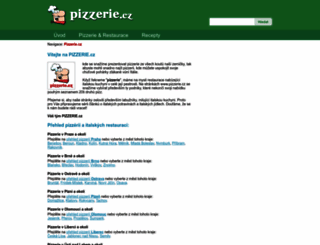 pizzerie.cz screenshot