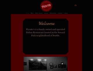 pizzutositalian.com screenshot