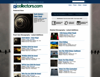 pjcollectors.com screenshot