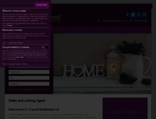 pjcresidential.co.uk screenshot