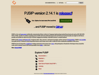 pjsip.org screenshot