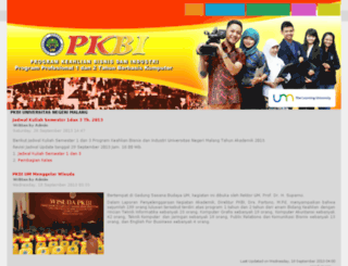 pkbi.um.ac.id screenshot