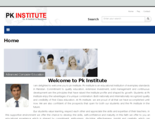 pkinstitute.net screenshot