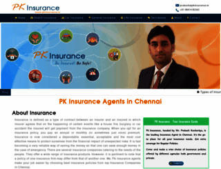 pkinsurance.in screenshot