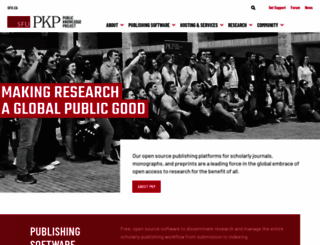 pkp.sfu.ca screenshot