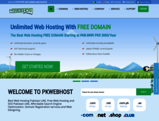 pkwebhost.net screenshot