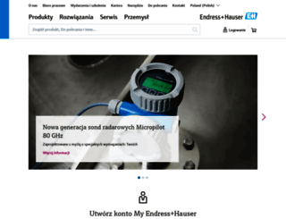 pl.endress.com screenshot