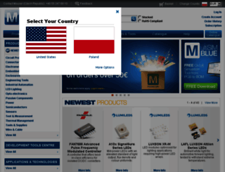 pl.mouser.com screenshot