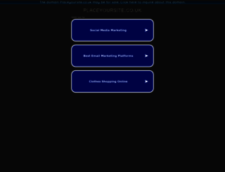 placeyoursite.co.uk screenshot