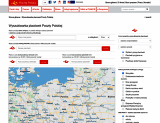 placowki.poczta-polska.pl screenshot