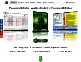 plagiarism-detector.com screenshot