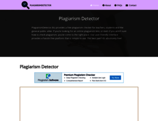 plagiarismdetector.biz screenshot