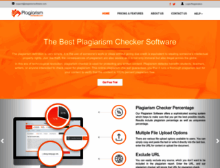 plagiarismsoftware.com screenshot