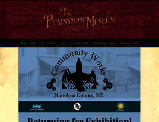 plainsmanmuseum.org screenshot