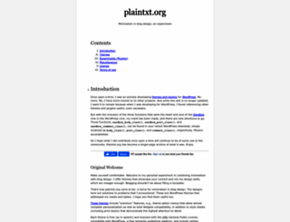 plaintxt.org screenshot