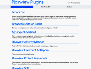 plainviewplugins.com screenshot