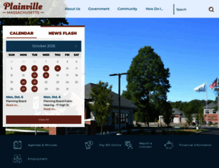 plainville.ma.us screenshot