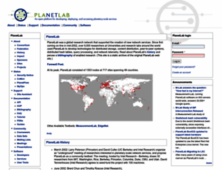 planet-lab.org screenshot