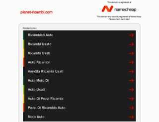 planet-ricambi.com screenshot
