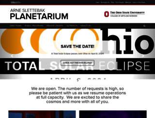 planetarium.osu.edu screenshot