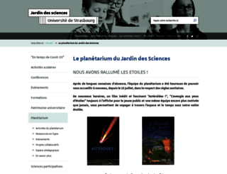 planetarium.u-strasbg.fr screenshot