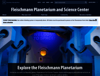 planetarium.unr.nevada.edu screenshot