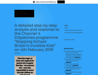 planetautismblog.wordpress.com screenshot