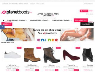 planetboots.com screenshot