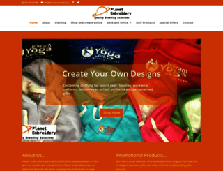 planetembroidery.ie screenshot