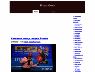 planetgeek.org screenshot
