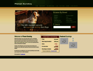 planetgundog.co.uk screenshot