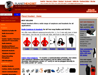 planetheadset.foxycart.com screenshot
