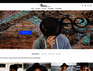 planetheadwear.co.uk screenshot