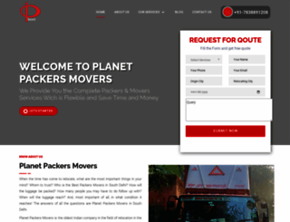 planetpackersmovers.com screenshot
