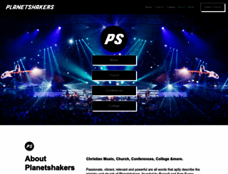 planetshakers.com screenshot